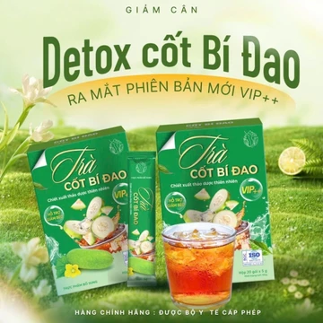Trà Bí Đao Giảm Cân Thiên Long Detox Cơ Thể. Hộp 20 gói giảm 3_5kg