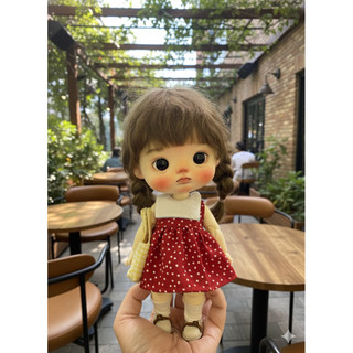 Váy chấm bi đỏ size dian mập,cừu bé,6 nhỏ(size khác vui lòng ib shop)