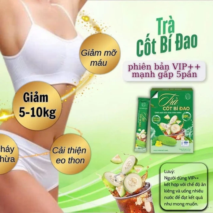 Trà giảm cân gia truyền Thiên Long giảm cân siết eo nhanh hộp 20 gói giảm 5_8kg
