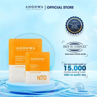 Ahowha - Combo 5 sample Kem Dưỡng Trắng Da Ahohwa Whitening Cream NTG