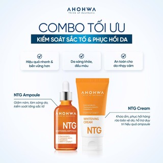Ahowha - Combo 5 sample Kem Dưỡng Trắng Da Ahohwa Whitening Cream NTG