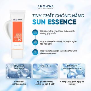 Ahohwa - Inten-Cure Shield Plus Sun Essence - Tinh Chất Chống Nắng Vật Lý Lai Hoá Học - 50g