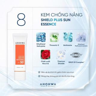 Ahohwa - Inten-Cure Shield Plus Sun Essence - Tinh Chất Chống Nắng Vật Lý Lai Hoá Học - 50g