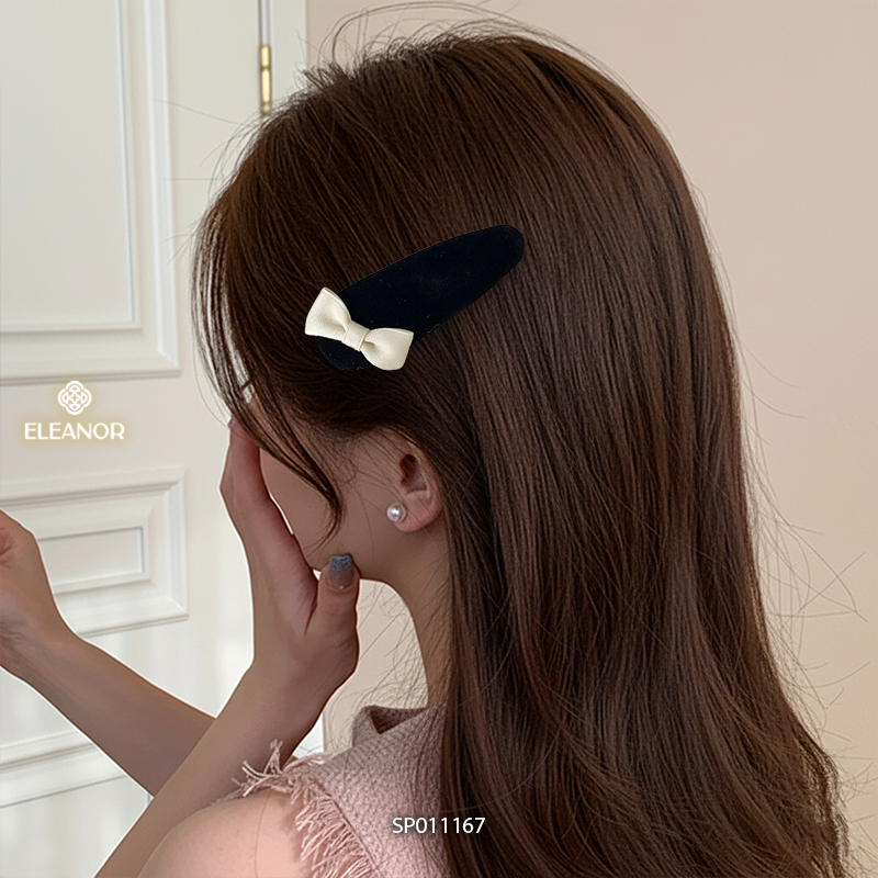 Set kẹp tóc nữ Eleanor Accessories đính nơ basic phụ kiện tóc kẹp tóc mái 11167