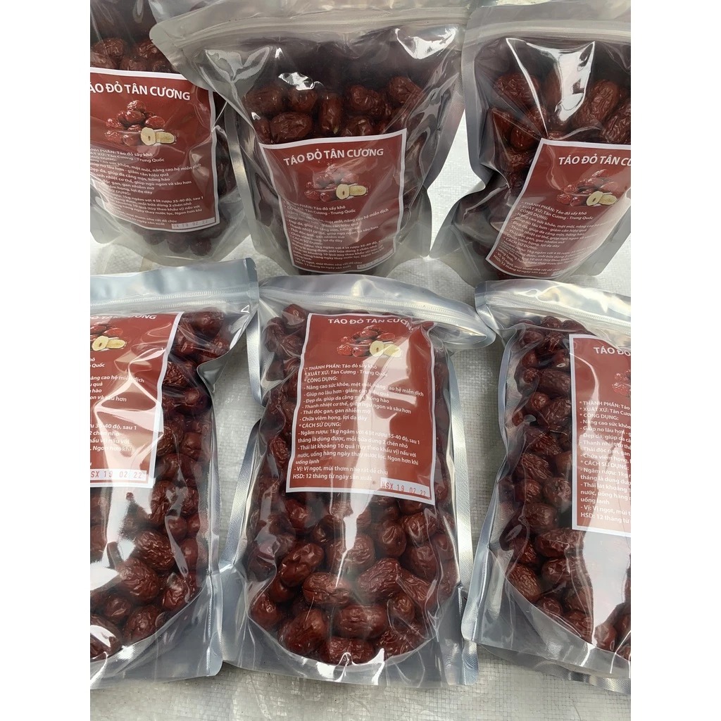 Táo Đỏ Tân Cương 500g, Táo Tàu Khô Ngọt Thanh Tự Nhiên, Trái Cây Khô Dinh Dưỡng Ăn Vặt