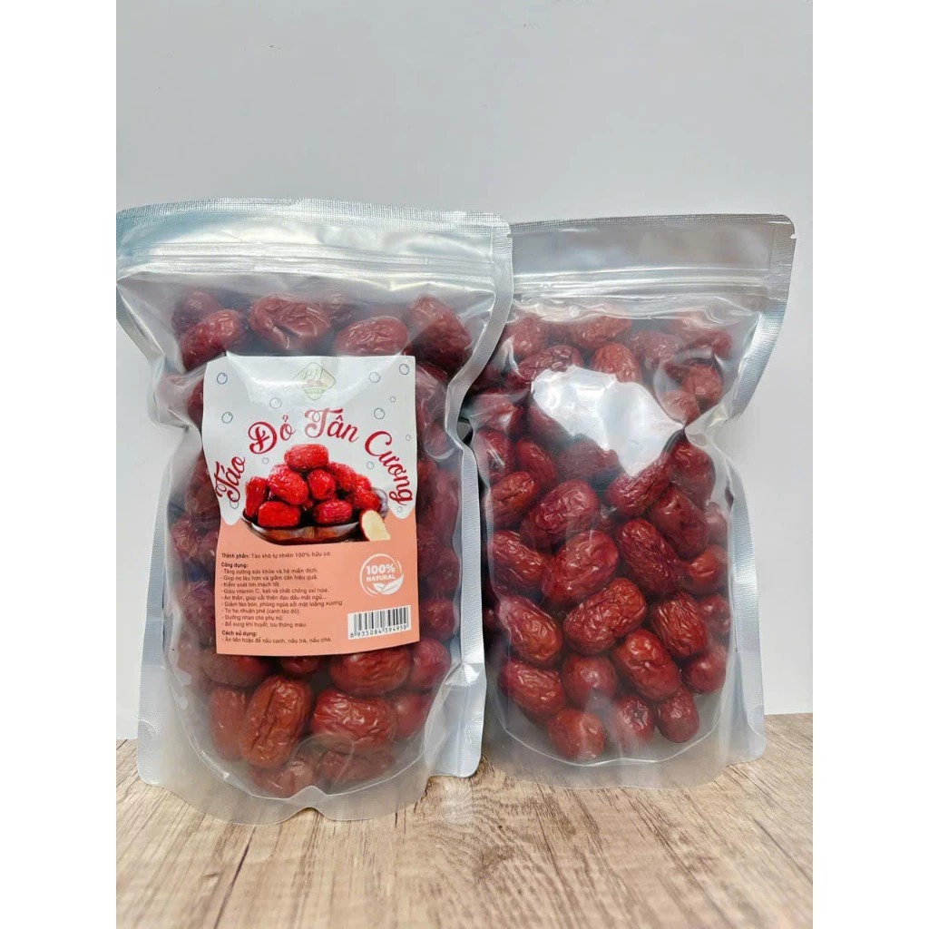 Táo Đỏ Tân Cương 500g, Táo Tàu Khô Ngọt Thanh Tự Nhiên, Trái Cây Khô Dinh Dưỡng Ăn Vặt