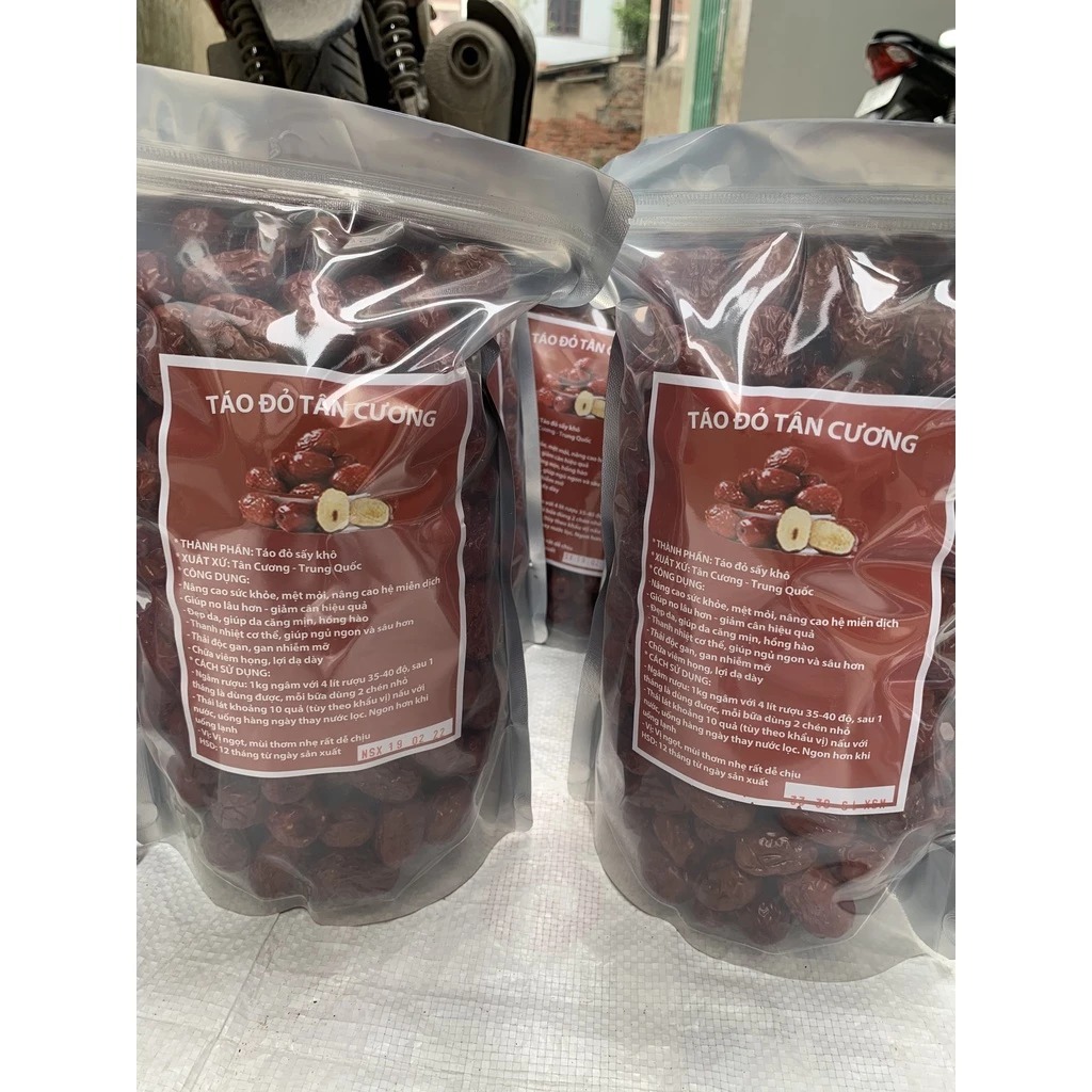Táo Đỏ Tân Cương 500g, Táo Tàu Khô Ngọt Thanh Tự Nhiên, Trái Cây Khô Dinh Dưỡng Ăn Vặt