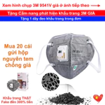 🔥COMBO hộp 20 cái khẩu trang 3M 9541V N95 than hoạt tính lọc 95% bụi mịn PM2.5 có van thở chống ô nhiễm phòng dịch — ảnh 1