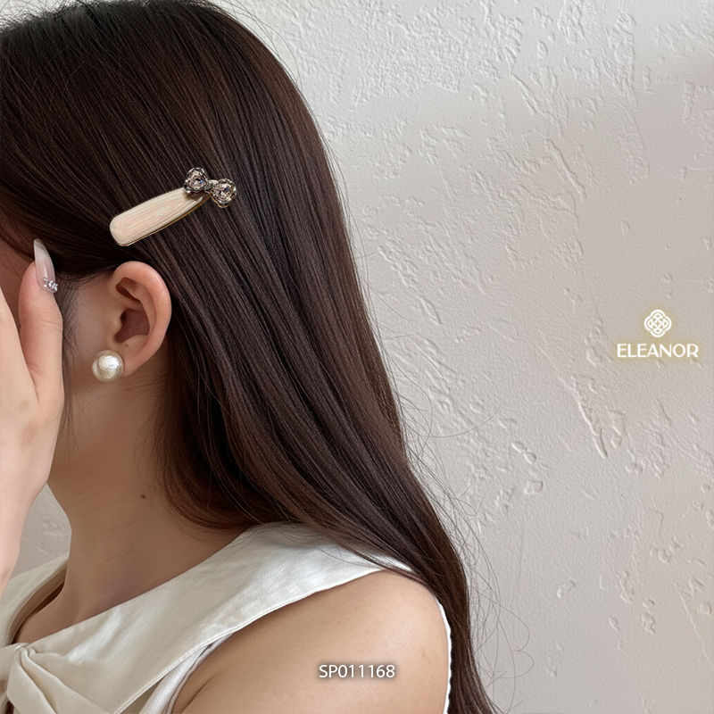 Kẹp tóc nữ Eleanor Accessories đính nơ độc đáo phụ kiện tóc kẹp tóc mái 11168