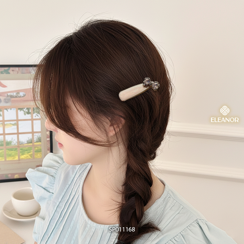 Kẹp tóc nữ Eleanor Accessories đính nơ độc đáo phụ kiện tóc kẹp tóc mái 11168