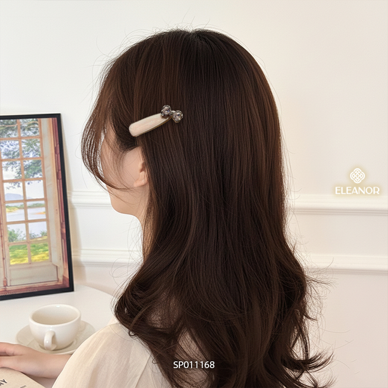 Kẹp tóc nữ Eleanor Accessories đính nơ độc đáo phụ kiện tóc kẹp tóc mái 11168