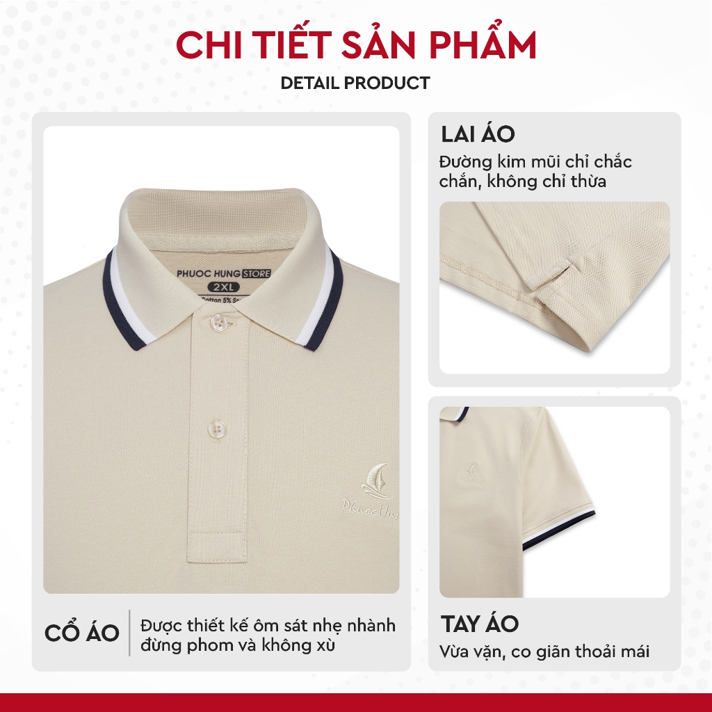 [HỘP MIỄN PHÍ] Áo Polo Nam BASIC Cao Cấp Phước Hưng Store – Cotton 4 Chiều Cao Cấp, Mềm Mịn