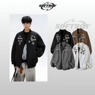 Áo khoác bomber nam nữ in hình LocalBrand TBSM, áo bóng chày chất liệu vải dù cao cấp 2 lớp [AB05]
