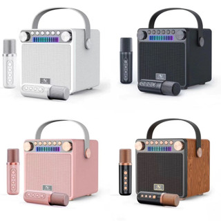 Loa Bluetooth Mini Karaoke Kèm 2 Micro SU-YOSD YS-601 - Cổ điển -Bass siêu ấm -Thiết kế cực đẹp