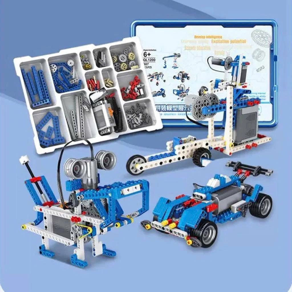 Có Động Cơ - Bộ đồ chơi lắp ráp Robot sáng tạo 400 mô hình, Đồ chơi lắp ghép STEM 9686 phát triển tư duy cho bé
