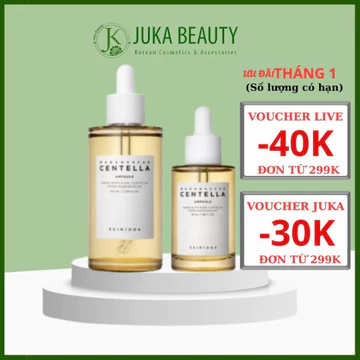 (NHẬP KHẨU) Tinh chất giảm mụn chiết xuất rau má Skin1004 Madagascar Centella Asiatica 100 Ampoule 55ml/100ml