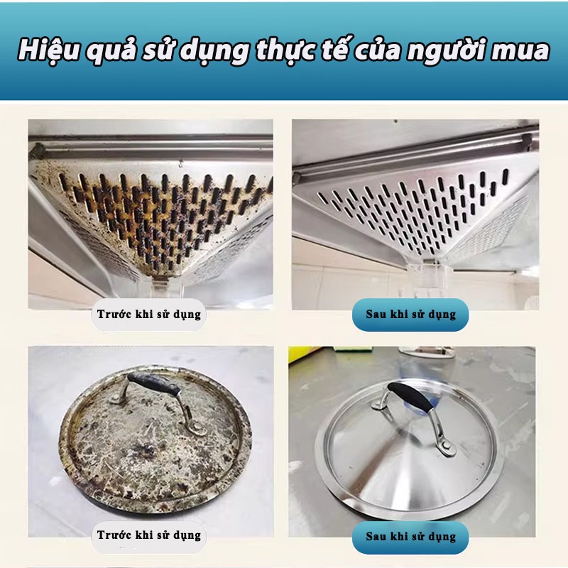 Chai tẩy dầu mỡ đa năng Yiyi 500ml – Dạng xịt tiện lợi, làm sạch bếp gas, bếp từ, đáy xoong chảo và máy hút mùi