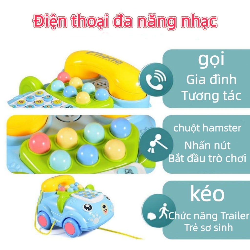 Đồ Chơi Âm Nhạc Mô Hình Điện Thoại Bàn Đồ Chơi Có Nhạc Giáo Dục Sớm Cho Bé