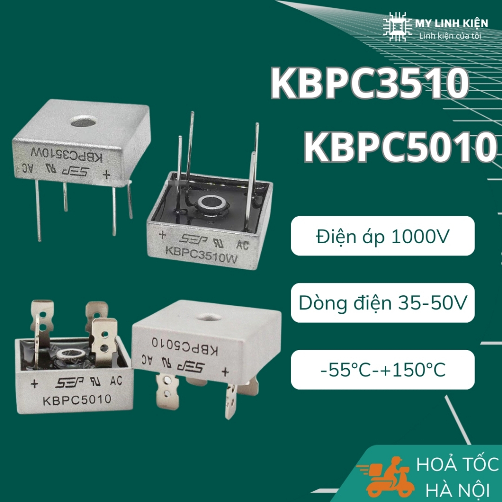 KBPC3510 KBPC5010 Diode cầu 1000V chính hãng SEP chất lượng cao ...