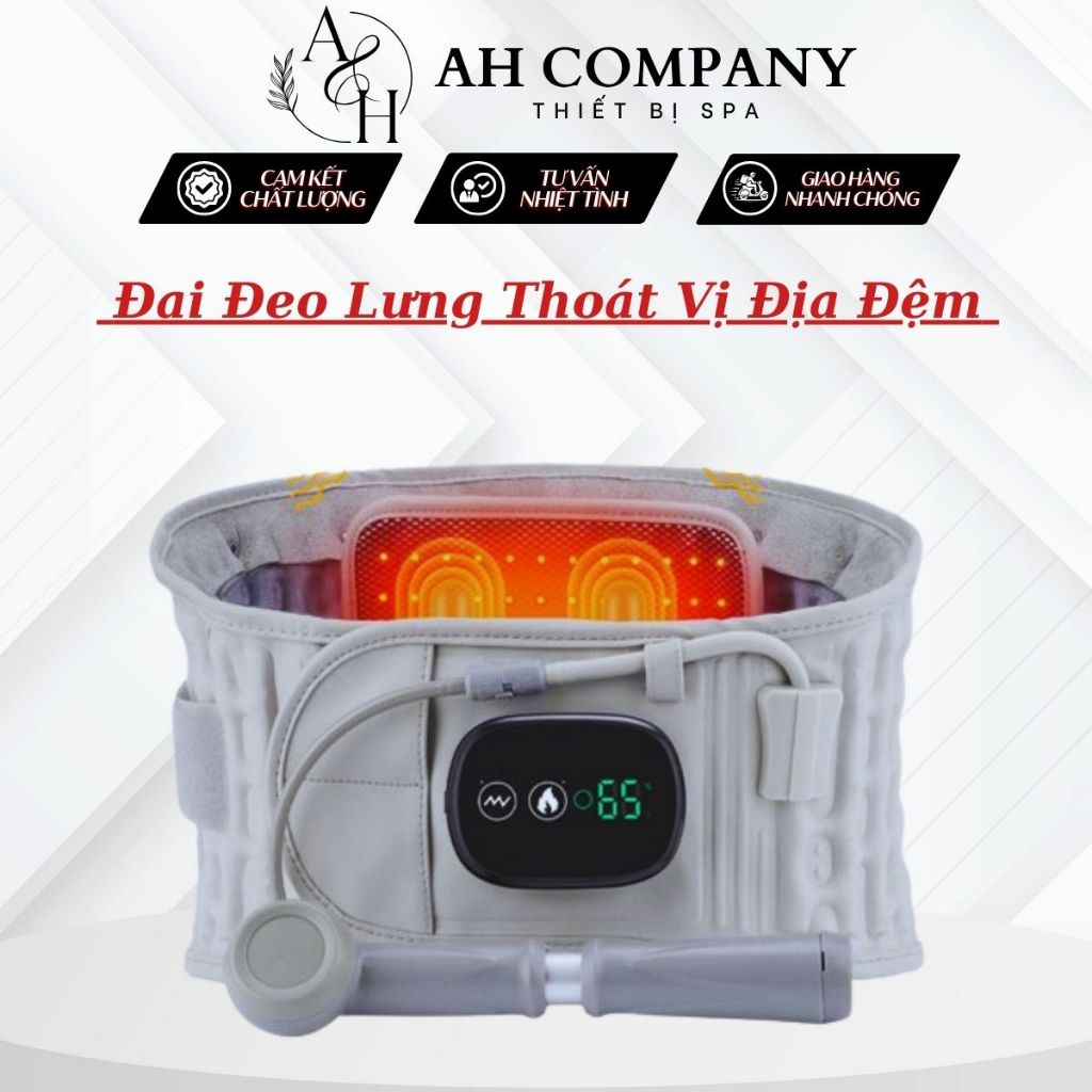 Đai Đeo Lưng Cột Sống Thoát Vị Đĩa Đệm Đai Hơi Kéo Dãn Cột Sống Hỗ Trợ Giảm Áp Lực Đĩa Đệm, Thoái Hoá Cột Sống