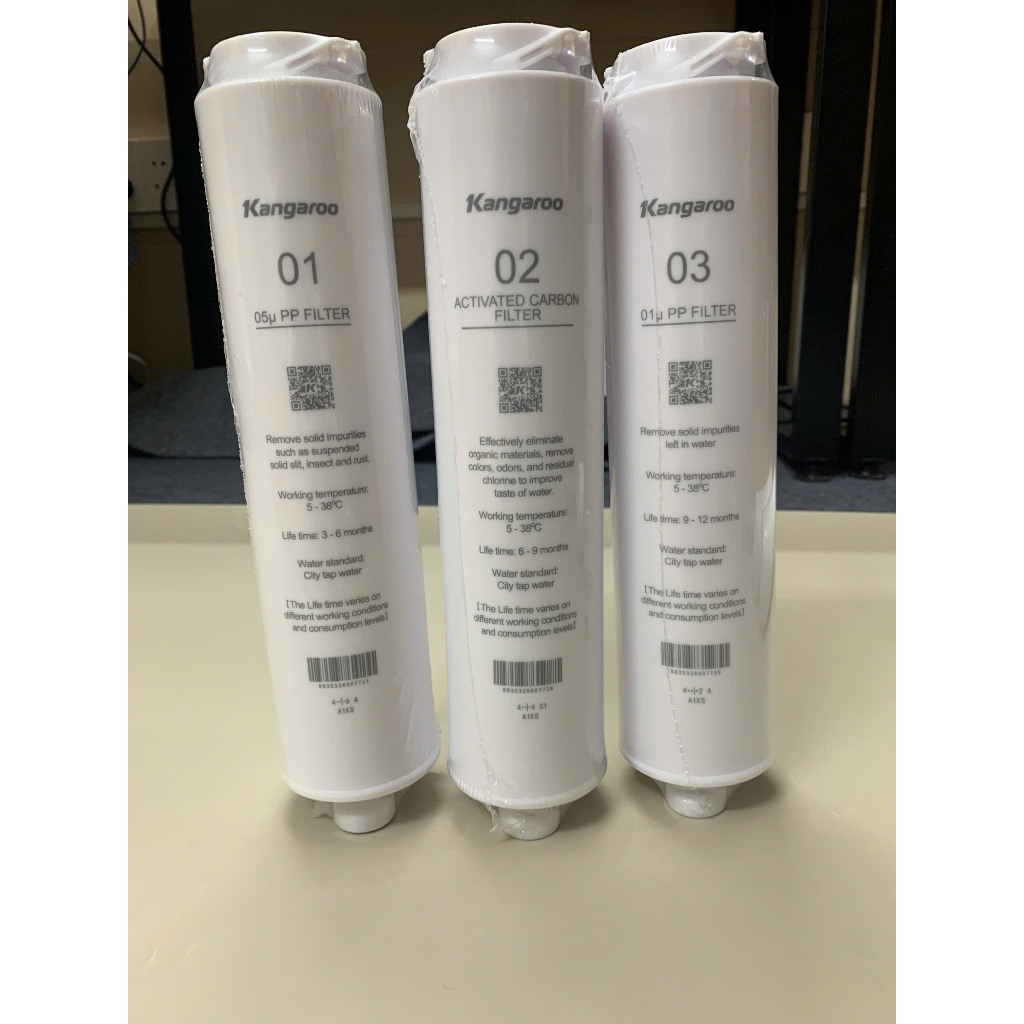 Lõi Số 1 kangaroo KG400HU Lọc Cặn Bẩn Lớn Hơn 5 Micron Hàng Chính Hãng Dùng Cho Model  KG400HU, KG400US, KG400 HD