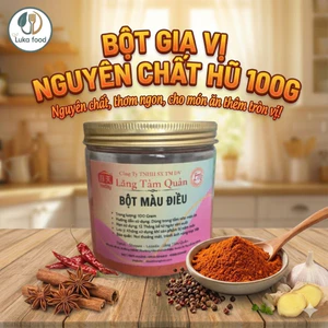 Bột Gia Vị Nguyên Chất Hũ 100g (Tỏi/ Ớt/ Gừng/ Sa Cương/ Màu Điều) - Gia Vị Ướp Đồ Nướng, Nấu Ăn Tiện Lợi LUKA FOOD