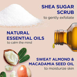 Tẩy Tế Bào Chết Dr Teal's Shea Sugar Scrub 538g – Hương Hoa Hồng / Bơ Hạt Mỡ / Cam Chanh