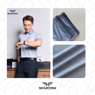 ÁO POLO NAM MARDINI COOL POLY ĐỨNG FORM HOẠ TIẾT HÌNH THOI SANG TRỌNG ĐI LÀM ĐI CHƠI MP29