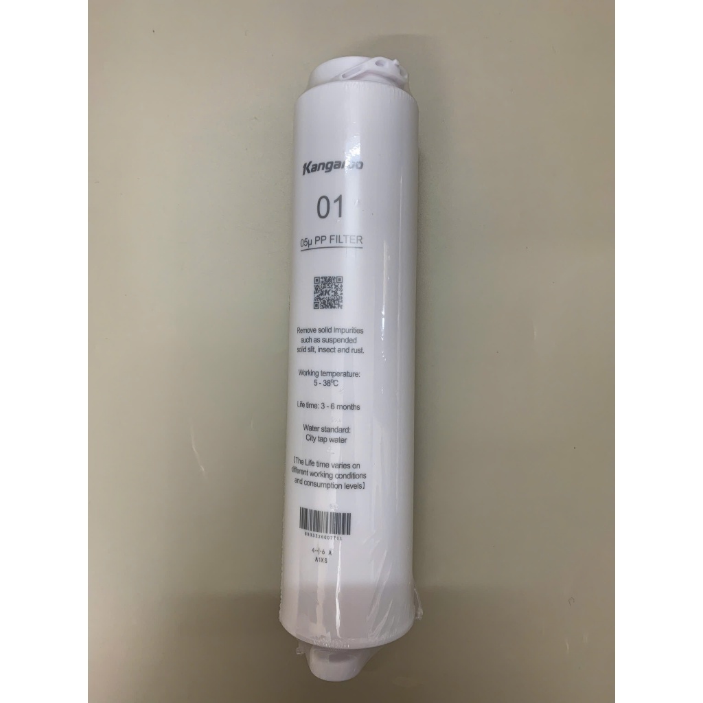 Lõi Số 1 kangaroo KG400HU Lọc Cặn Bẩn Lớn Hơn 5 Micron Hàng Chính Hãng Dùng Cho Model  KG400HU, KG400US, KG400 HD