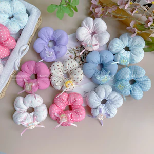 Cột tóc hình bông hoa, scrunchies hoa cho bé