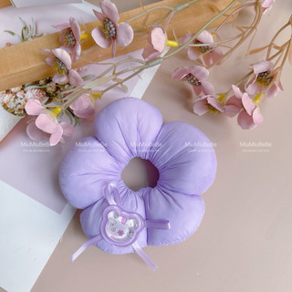 Cột tóc hình bông hoa, scrunchies hoa cho bé
