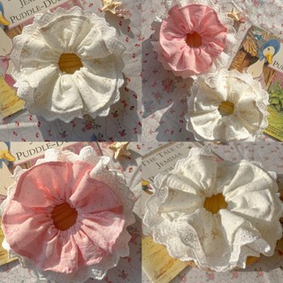 Scrunchies buộc tóc nơ tiểu thư cỡ lớn màu sắc pastel ngọt ngào cho bạn gái