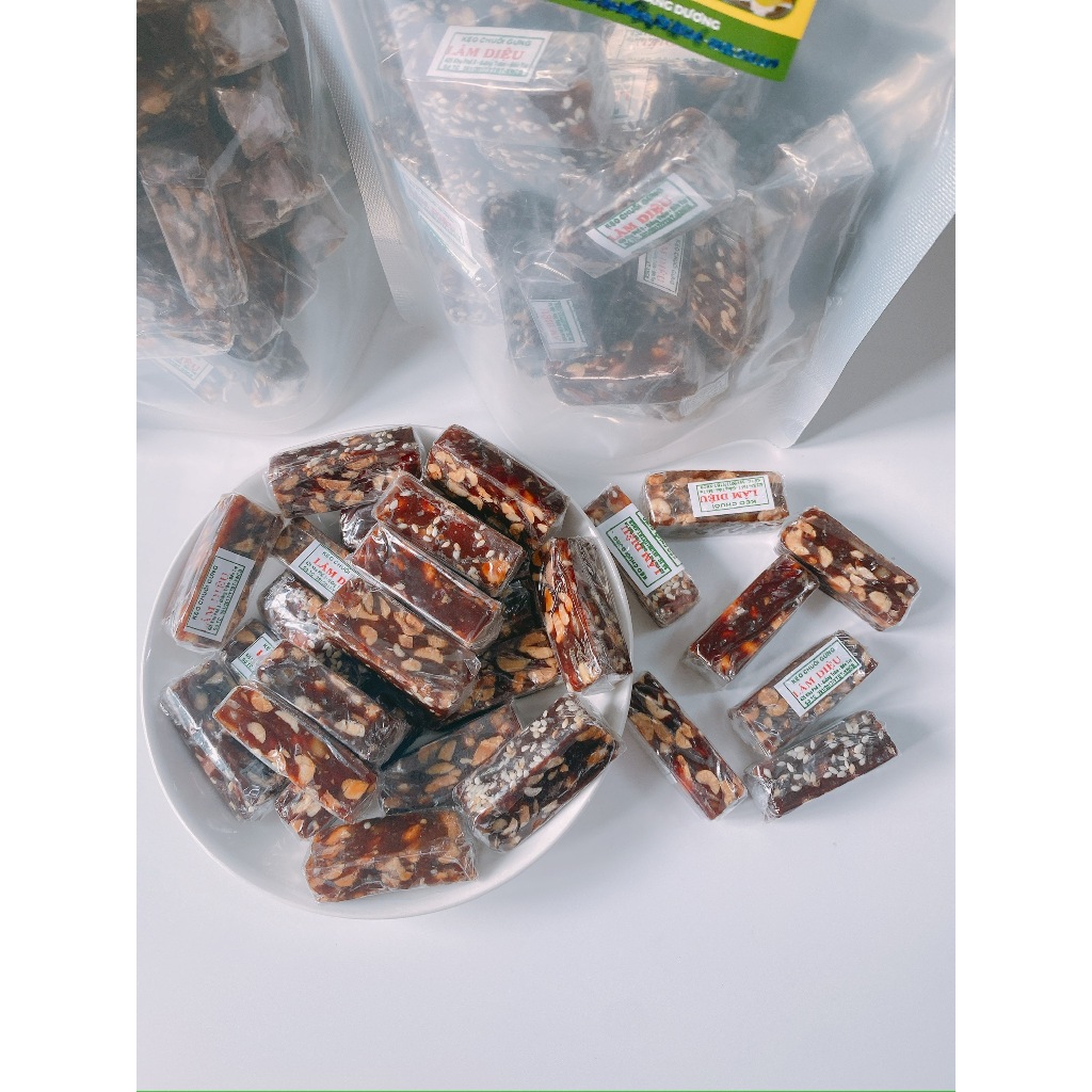 Kẹo Chuối Tươi Gừng Mè, Đậu Phộng 200g/500g/1kg