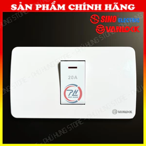 Công Tắc 20A Sino Vanlock SC, S18CC Chính Hãng – Công Tắc Có Đèn Báo Cho Bình Nóng Lạnh, Điều Hòa