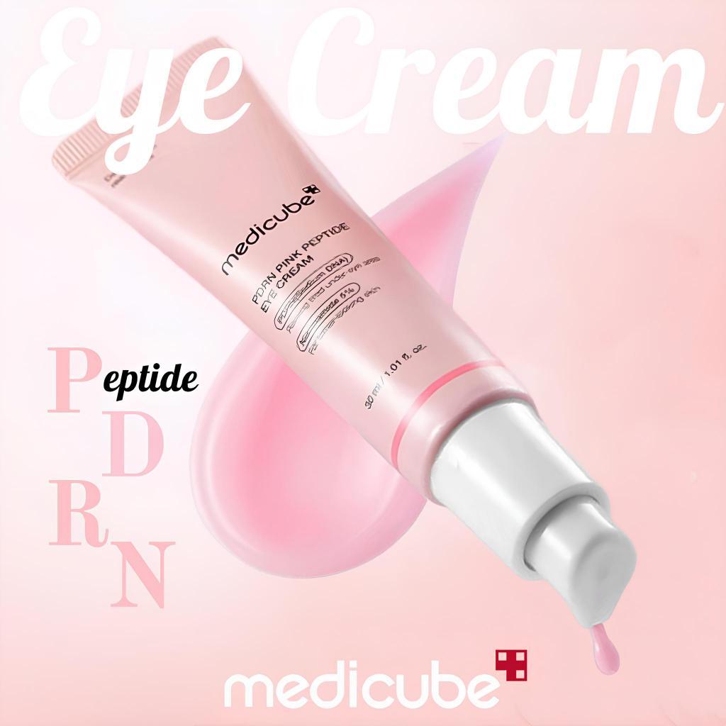 Tinh Chất Làm Sáng, Giảm Nhăn, Săn Chắc Vùng Da Mắt MEDICUBE PDRN Pink Peptide Eye Cream 30ml