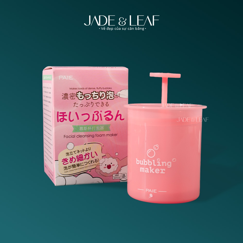 Cốc Tạo Bọt Sữa Rửa Mặt Jade&Leaf Sữa Tắm Siêu Mịn Tạo Bọt Dầu Gội Hàng Chính Hãng Loại 1