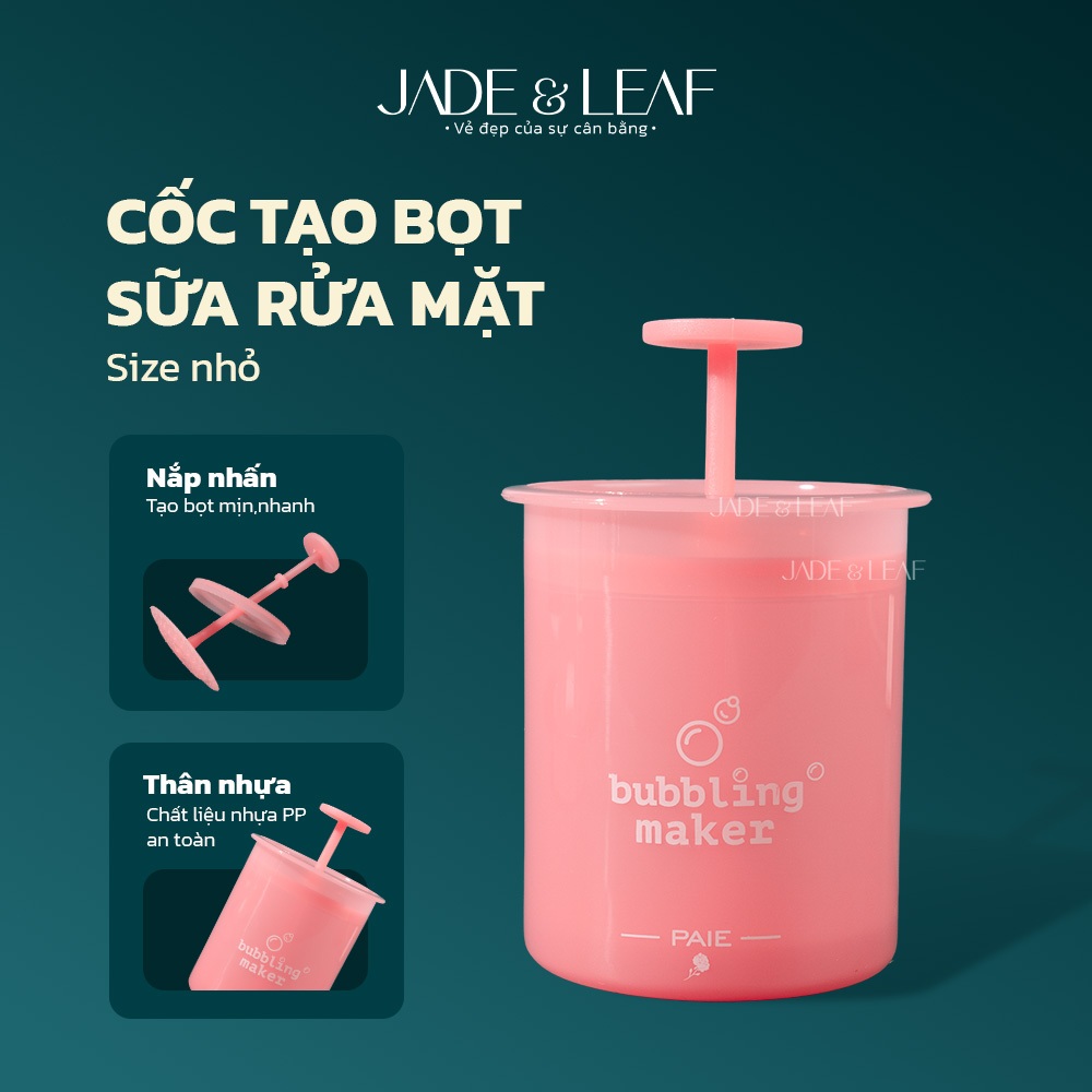 Cốc Tạo Bọt Sữa Rửa Mặt Jade&Leaf Tạo Bọt Dầu Gội, Sữa Tắm Siêu Mịn Hàng Chính Hãng Loại 1