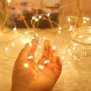 ĐÈN LED ĐOM ĐOM 2M ÁNH VÀNG – TRANG TRÍ TẾT, LỌ HOA, GÓC NHÀ, THÁP BÁNH NƯỚC TẾT