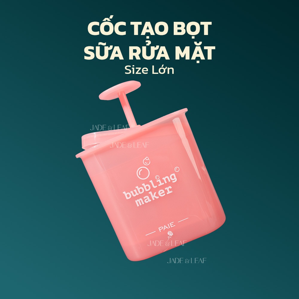 Cốc Tạo Bọt Sữa Rửa Mặt Jade&Leaf Chính Hãng, Siêu Mịn Size Lớn, Tạo Bọt Tốt Cho Dầu Gội Loại 1