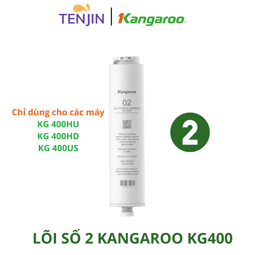 Lõi Số 2 kangaroo KG400HU Than Hoạt Tính Dạng Nén Hàng Chính Hãng Dùng Cho Model  KG400HU, KG400US, KG400 HD