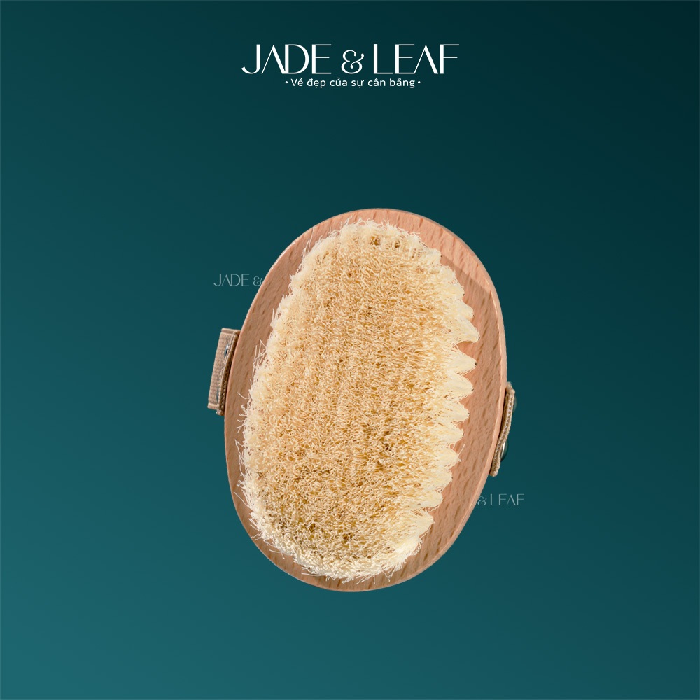 Bàn chải khô Mềm Jade&Leaf Tẩy Tế Bào Chết Body Lông Thật Mềm Mịn Lành Tính An Toàn Cho Da