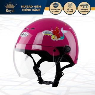 Mũ Bảo Hiểm Trẻ Em Asia Helmetac MT103 Nửa Đầu Có Kính | Vỏ ABS EPS | BH 12 Tháng