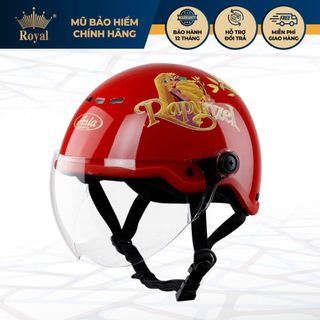 Mũ Bảo Hiểm Trẻ Em Asia Helmetac MT103 Nửa Đầu Có Kính | Vỏ ABS EPS | BH 12 Tháng