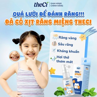 Combo 2 Chai Xịt Răng Miệng theci Chiết Xuất Tự Nhiên Rễ Cây Cam Thảo, Bạc Hà Ngừa Sâu Răng, Mảng Bàm An Toàn Cho Bé 3M