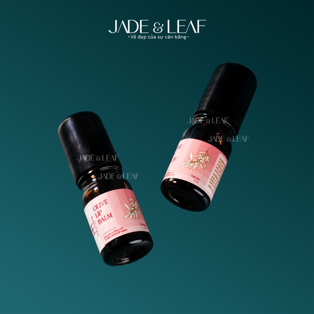 Son Dưỡng Môi Dầu Oliu Dạng Lăn Jade&Leaf, Nguyên Chất Không Màu Hỗ Trợ Giảm Thâm Cho Môi Khô Nứt Nẻ