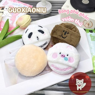 [GUOXIAONIU] Bông Phủ Phấn Guoxiaoniu Thú Bông Đáng Yêu, Bông Phấn Mềm Mại Êm Ái