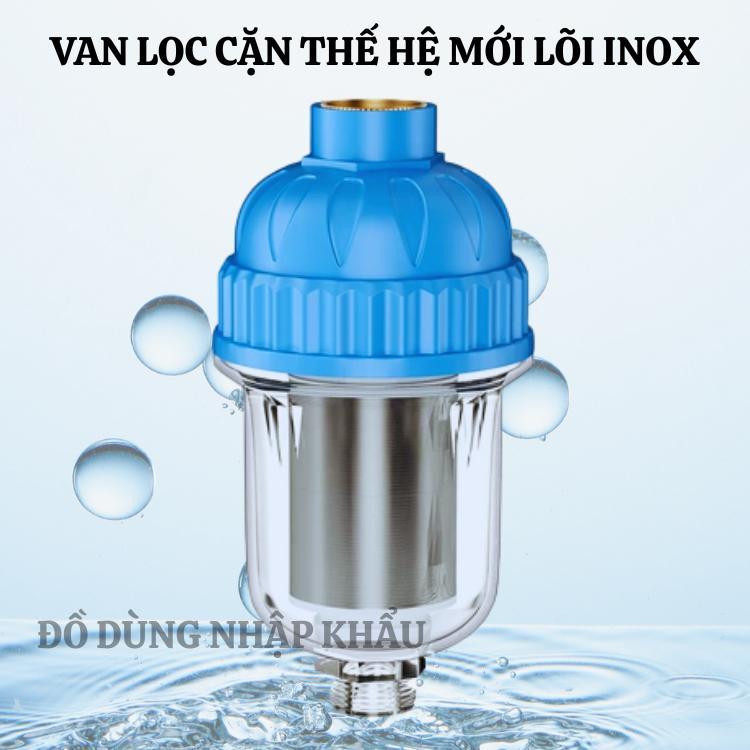 Đầu lọc nước thế hệ mới lõi inox 304 kháng khuẩn tại nhà đa năng, Bộ lọc cặn bình nước nóng,