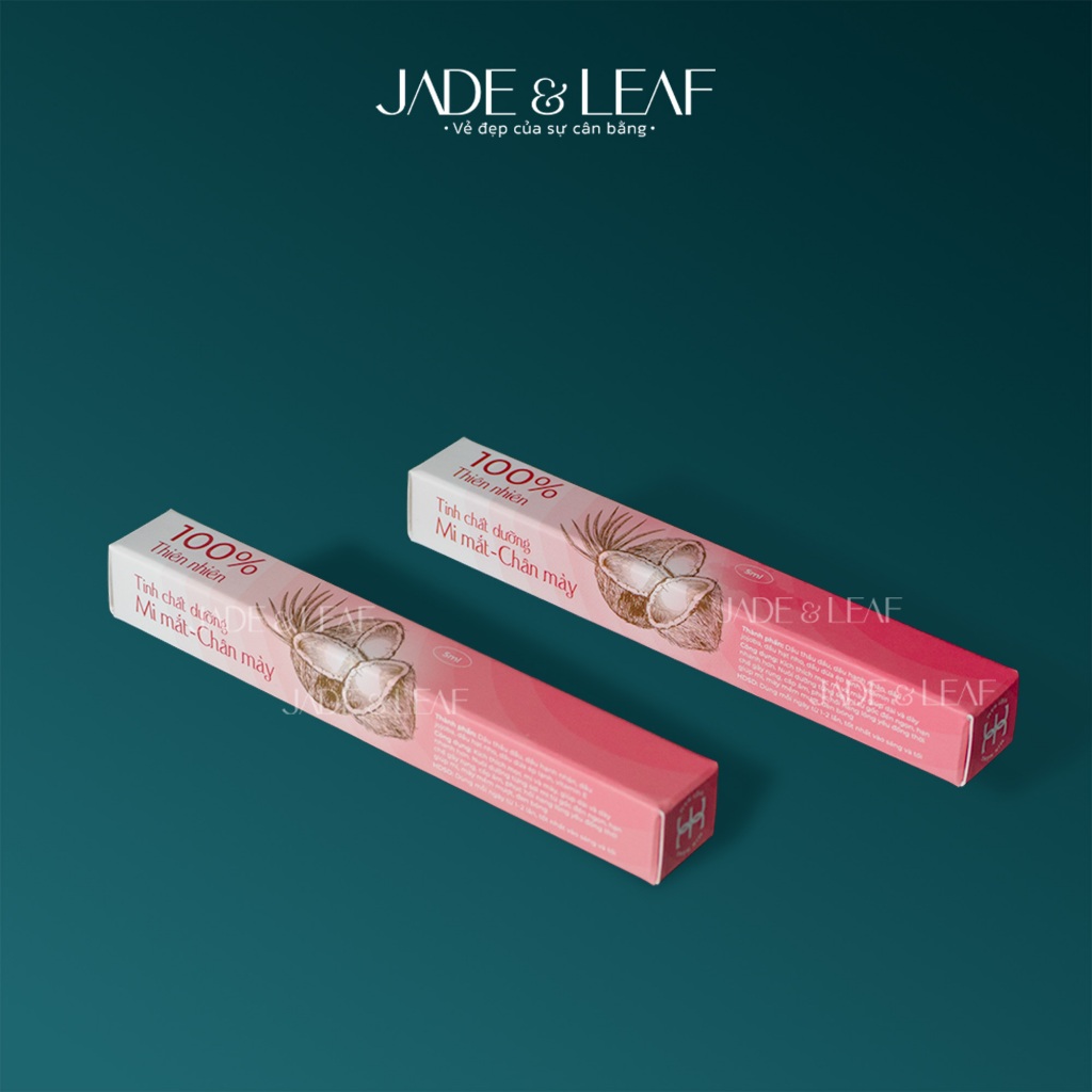 Tinh Chất Dưỡng Mi Jade&Leaf Cao Cấp, Serum Nguyên Chất Dầu Dừa Giúp Mi Dài Nhanh Không Dính Mắt