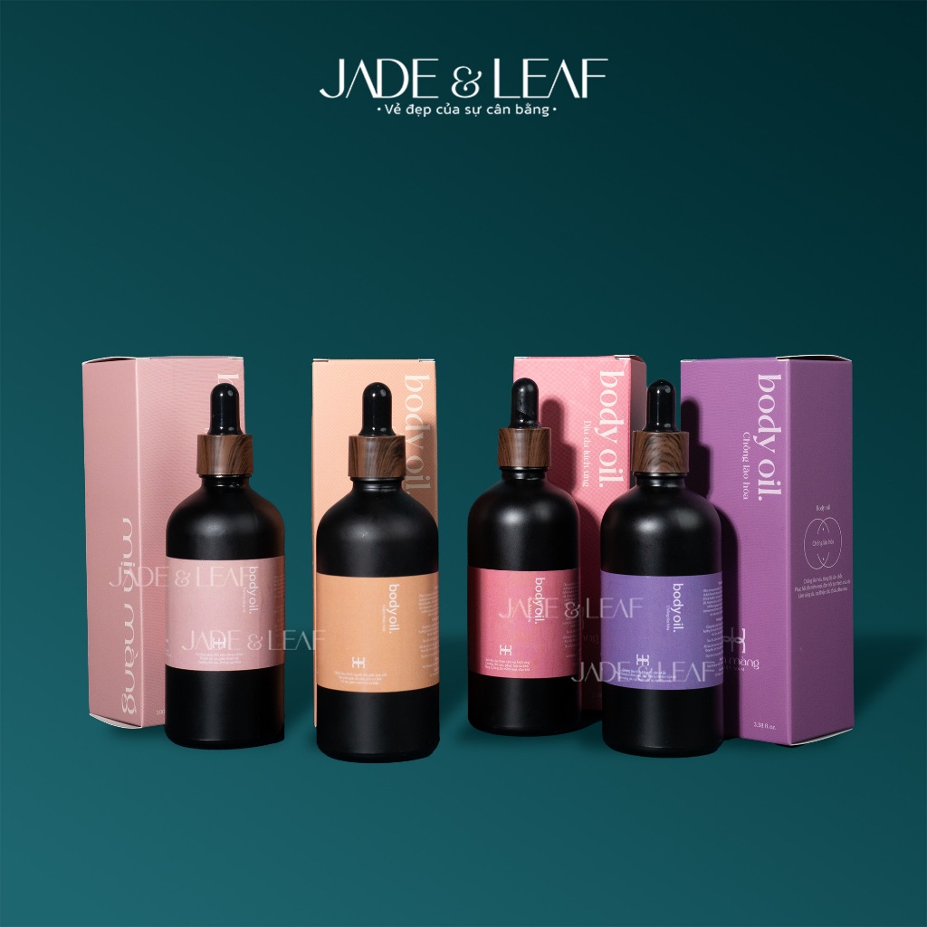 Body Oil Phòng Giảm Rạn Da Jade&Leaf, Dưỡng Ẩm Sâu Phục Hồi Và Chống Lão Hoá Thư Giãn Xả Stress