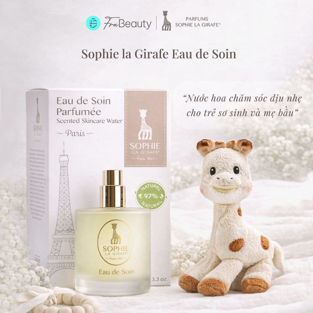 Nước Hoa Em Bé Sơ Sinh Từ 0 Tháng Tuổi & Mẹ Bầu | Sophie La Girafe Eau de Soin | Không Cồn